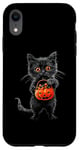 iPhone XR Black Cat Halloween Costume Pumpkin For Women Case