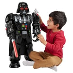 Fisher-Price Robot Imaginext Dark Vador de la série Star Wars de Plus de 60 cm, avec Effets sonores et Lumineux et clé en Forme de Personnage en métal Stormtrooper, à partir de 3 Ans, HXG51