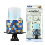 Geometric MultiCutter Hexagon Set of 3 Cake Cupcake Decorating 