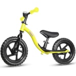 KRIDDO Toddler Balance Bike 2 Year Old, Age 18 Months to 4 Years Old, Early Learning Interactive Push Bicycle with Steady Balancing and Footrest, Gift Bike for 2-5 Boys Girls, Yellow