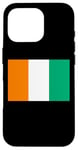 Coque pour iPhone 16 Pro Drapeau de la Côte d'Ivoire Fier Patriote Souvenir Fan Patriotique