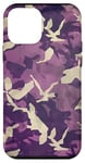 Coque pour iPhone 12 mini Violet abstrait Floral Frogskin Ozark Timber Duck Camo