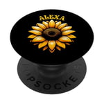 Alexa Beau motif tournesol pour filles Nom Alexa PopSockets PopGrip Adhésif