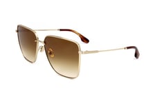 Lunettes de Soleil Victoria Beckham VB218S 702 GOLD/BROWN 61/15/ Femme