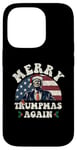 Coque pour iPhone 14 Pro Joyeux Noël de Trump : encore un jeu de mots drôle