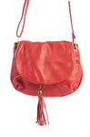 Puccio Pucci Women's TRLBC100297 Leather Bag, Red, 30x25x10