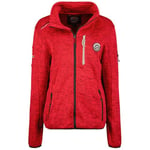 Geographical Norway Trincesse Lady Polaire Chaude Femme Chaude Fermeture Zip - Veste Automne Hiver Printemps Chaud Femmes - Longues Manches Pull Fourrure Doux Confort Outdoor (Rouge XL)