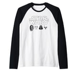 Star Wars Character Heads Raglan Baseball Tee