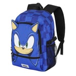 Sonic The Hedgehog - SEGA Sega-Sonic Sight-Sac à Dos Fight Fan 2.2, Bleu, 31 x 44 cm, Capacité 24 L