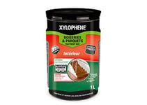 XYLOPHENE - Traitement Bois et Parquet Intérieur - Préparation du bois - Traitement Préventif et Curatif pour les Boiseries et Parquets - Anti Insectes, Anti Termites - Non Gras - 1L - Incolore