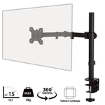 PIXL piXL Single Monitor Arm, For Screens Upto 32 inch, Desk Mounted, VESA dimensions of 75x75mm or 34 in