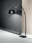 Perenz Tamara lampadaire 1xE27 max 40W noir mat - 6796N