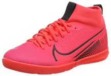 Nike JR Superfly 7 Academy IC Walking Shoe, Laser Crimson/Black-Laser CRIM, 34 EU