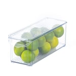 Medium-Sized Clear Fridge Storage Organisers - Set of 2