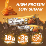 Bites Dynabar High Protein Bars 12 x 60g - Chocolate Caramel Flavour - Low in S