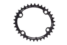 Rotor BCD110x4 56 Plateau extérieur Ovale pour ALDHU, VEGAST et Toutes Les manivelles Shimano à 4 Trous Simples, Noir, Dents