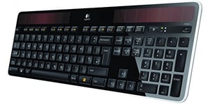 Logitech K750 Wireless Solar Keyboard for Windows, QWERTY Spanish Layout - Black