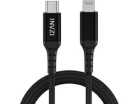 Invzi Usb-C To Lightning Cable, Mfi, 2M (Black)