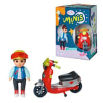 BABY born Minis Set avec Simon & son Scooter 906118 - Poupée de 7 cm avec des accessoires exclusifs & corps mobile pour un jeu réaliste - Convient aux enfants de 3 ans+