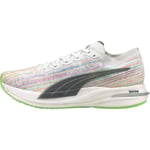 Puma Deviate Nitro Spectra Mens Running Shoes White Cushioned Sports Trainers