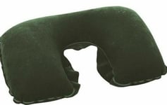 Bestway Green Flocked Flight Travel Neck Support Pillows For A Comfortable Trip