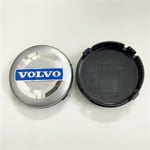 ABS-kåpa 64 mm för Volvo navkapslar VOLVO Volvo navkapslar 64 mm - Volvo silver (fyrpack)