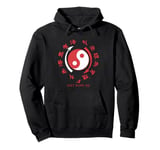 Bruce Lee Red Jeet Kune Do Hybrid Martial Art Yin Yang Pullover Hoodie