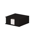 Rössler Papier 1312452700 - S.O.H.O. Boîte à fiches, Dimensions : 11x11 cm, Noir, 1 pièce