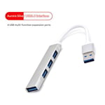 Type C Expansion Dock USB Hub Multi-Function Laptop Hub 3.0 to HDMI VGA Ports Blue 25x22cm