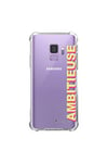 La Coque Francaise et étui téléphone mobile samsung galaxy s9 anti-choc souple angles renforcés transparente ambitieuse jaune fushia la coque francaise