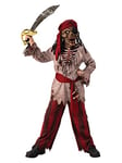 RUBIES - Déguisement Enfant HALLOWEEN Officiel - Combinaison Pirate Squelette Manches Longues, Foulard et Masque - Taille 5-7 ans - Pour carnaval, Noël, Anniversaire, Fêtes et Halloween.