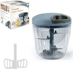 Manual Food Chopper Pull Cord Pulling Vegetable Slicer Hand Blender Kitchen