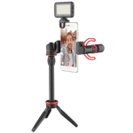 Kit Boya Vlogging avec BY-MM1+ et Support Smartphone + LED
