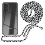 Easy Case for Samsung Galaxy A13 4G Cover Band Phone Chain Silicone Transparent