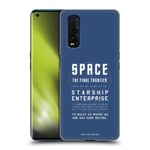 Official Star Trek USS Enterprise NCC-1701-D Ships Of The Line Hard Back Case Compatible for Oppo Find X2