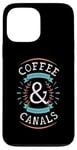 Coque pour iPhone 13 Pro Max Coffee Lovers Narrowboats Canal Barge Boat Life