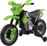 Kids Electric MotoX Motorbike Childrens Ride On 6V Motorcycle 3-6 Years Green