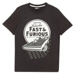 Fast & Furious Mens Salute Familia Acid Wash T-Shirt - 4XL