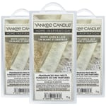 Yankee Candle Wax Melts Scented Home Room Fragrance White Linen & Lace 75g x3