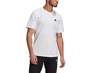 adidas Men's T-shirts_gk9640 T shirts, White/Black, 4XL UK