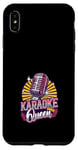 Coque pour iPhone XS Max Karaoké Queen Karaoké Chanteur Microphone Karaoké