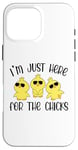 Coque pour iPhone 16 Pro Max I'm Just Here for the Chicks - Adorable poussin de Pâques