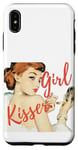 iPhone XS Max elegant woman doing her make up saying "girl kisser" Case