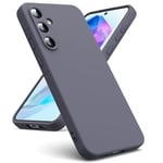 Oududianzi - Coque Compatible avec Samsung Galaxy A55 5G, [Coque Silicone Liquide] [Intérieur Microfibre] Souple Étuis en Caoutchouc Housse Antichoc Protection Bumper Coque Samsung A55 - Gris Lavande