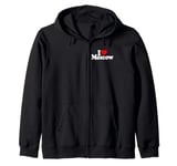 I LOVE HEART MOSCOW RUSSIA Zip Hoodie