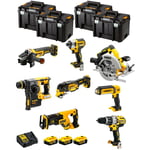 Kit DWK803T (DCD996 DCH273 DCG405 DCF887 DCS355 DCS367 DCS570 DCL050 3 x 5,0 Ah DCB115 4 x tstak vi) - Dewalt