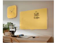 Leitz Cosy - Whiteboard-tavla - väggmonterbar - 800 x 600 mm - tempererat glas - magnetisk - varmt gul