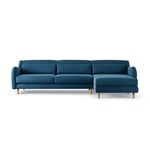 Habitat Turnmill Right Hand Corner Sofa - Ink Blue 4 Seater