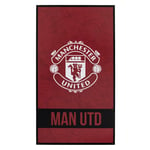 Manchester United FC Identity Crest Strandhandduk En Storlek Röd/Vit Red/White/Black One Size