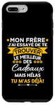 Coque pour iPhone 7 Plus/8 Plus Grand Frère Meilleur Frère Rigolo Idée Humour Pour Frère